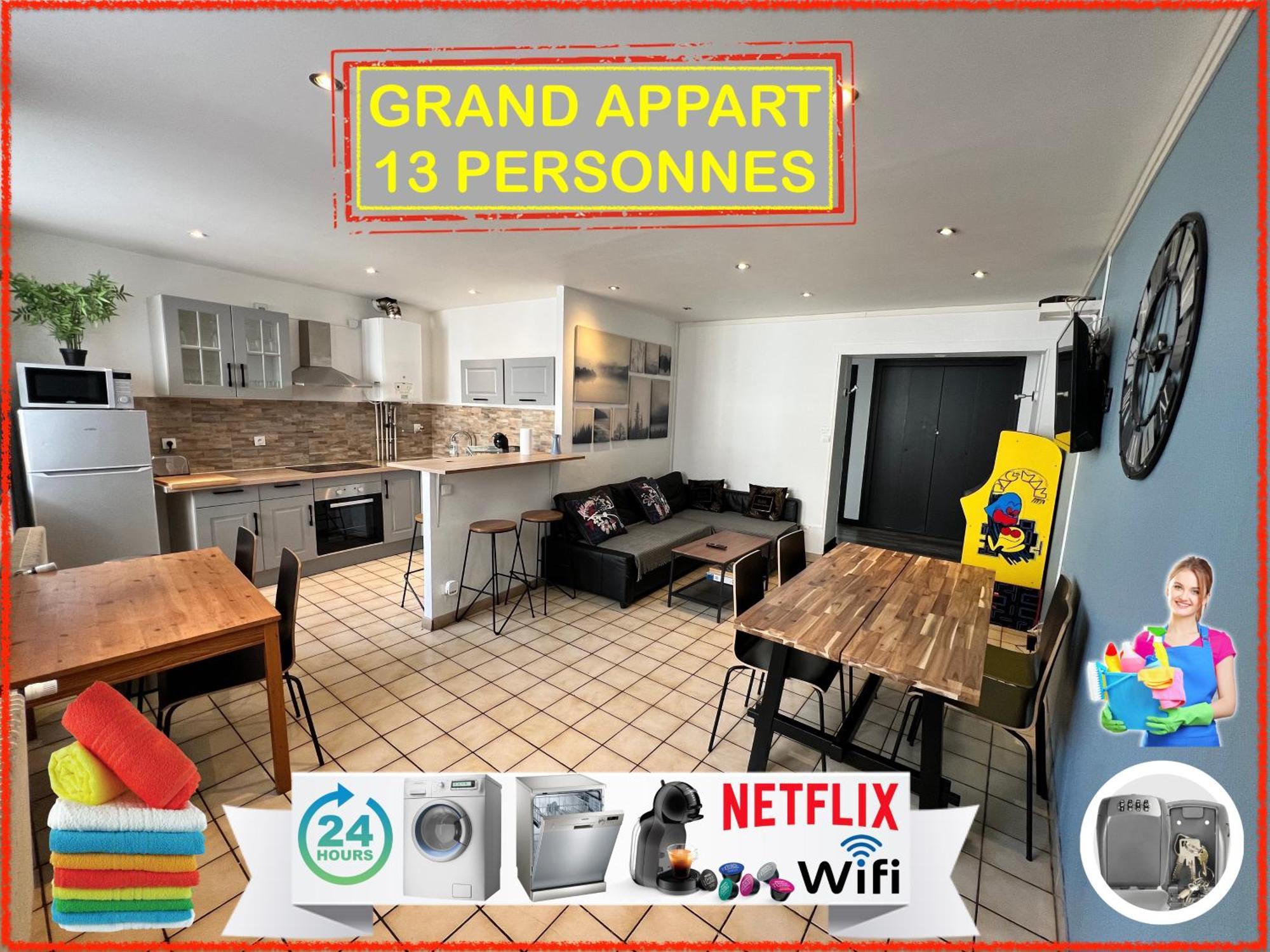 09 Chic & Cosy Grand Appart 4 Pieces 75M2 Hypercentre Wifi Smart Tv Netflix Saint-Etienne (Loire) Exterior foto